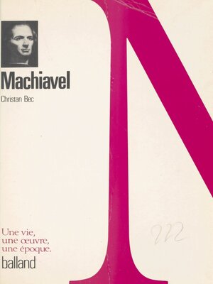 cover image of Machiavel